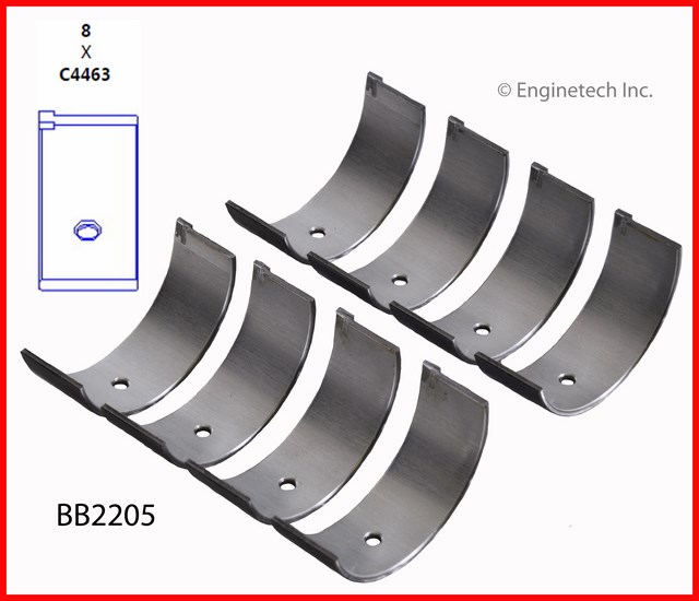 Enginetech Engine Full Connecting Rod Bearing Set - BB2205.25