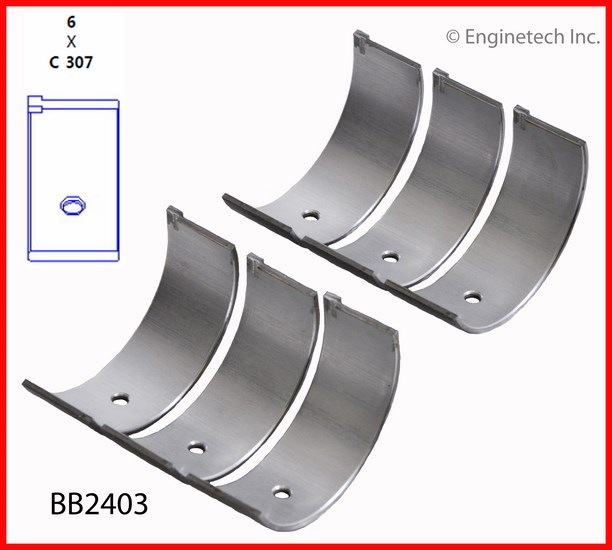 Enginetech Engine Full Connecting Rod Bearing Set - BB2403.25