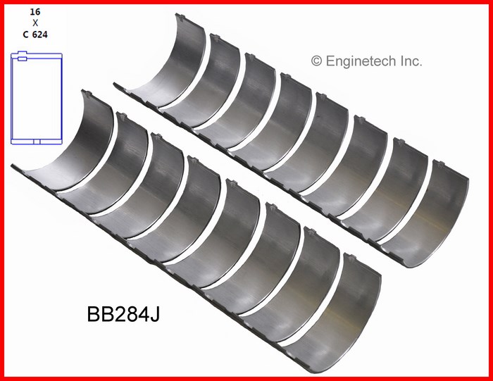 Enginetech Engine Full Connecting Rod Bearing Set - BB284J010