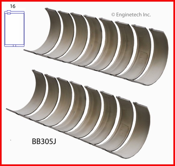 Enginetech Engine Full Connecting Rod Bearing Set - BB305J010