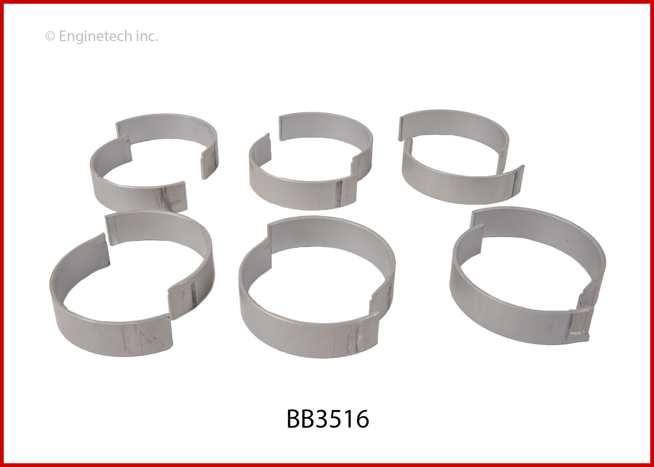 Enginetech Engine Full Connecting Rod Bearing Set - BB3516.25