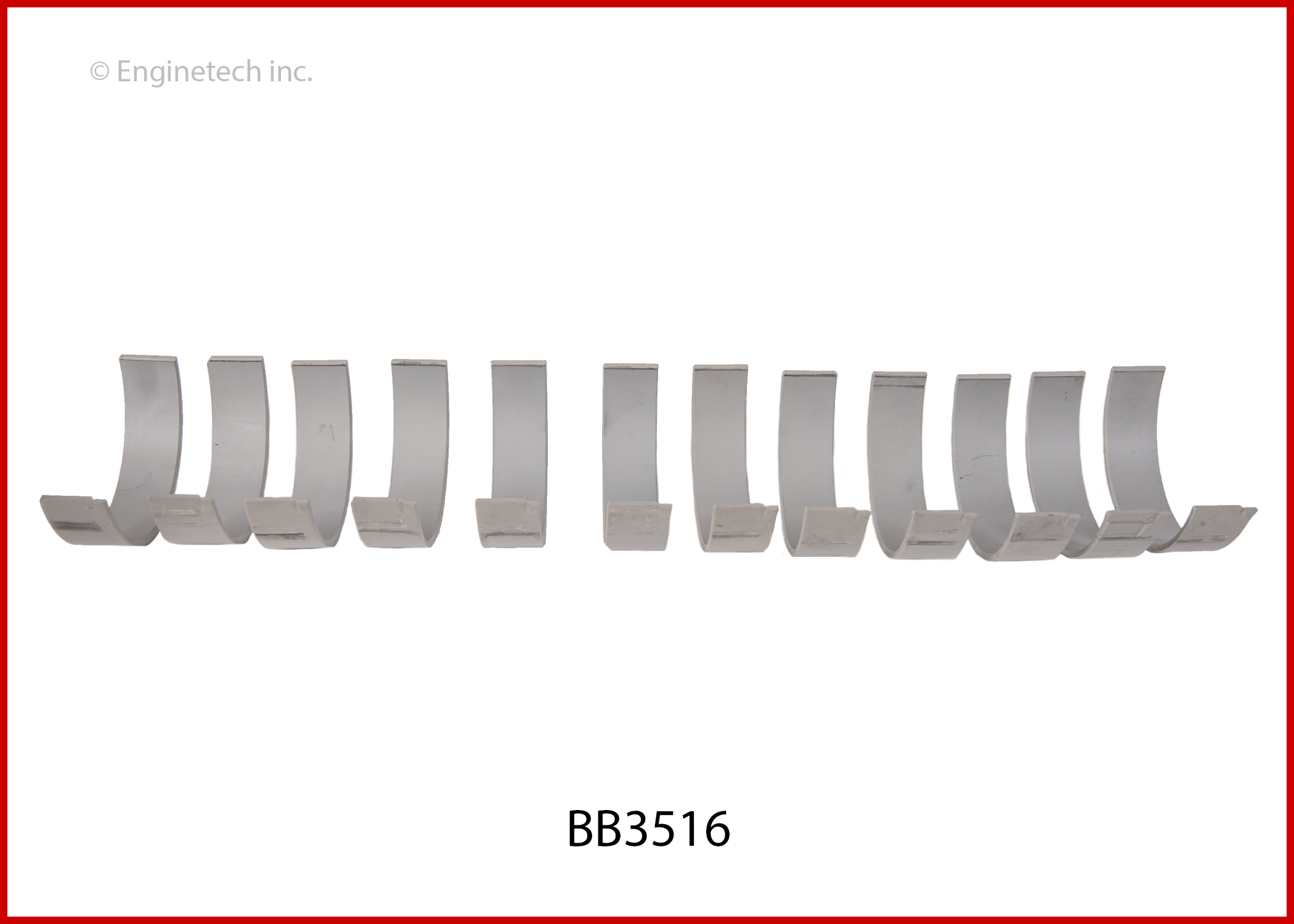 Enginetech Engine Full Connecting Rod Bearing Set - BB3516STD