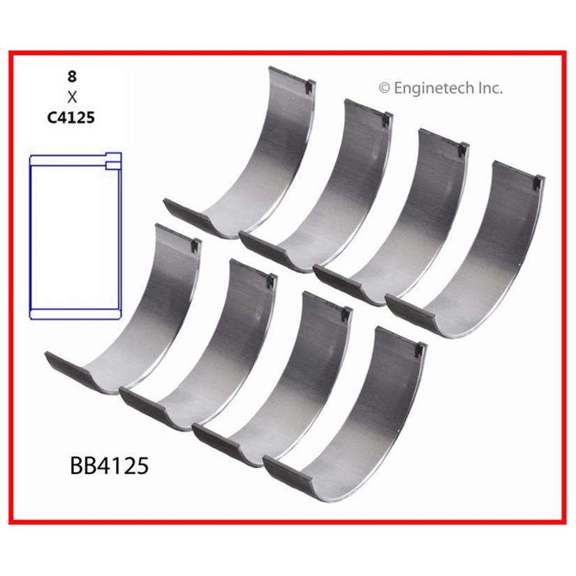 Enginetech Engine Full Connecting Rod Bearing Set - BB4125.25