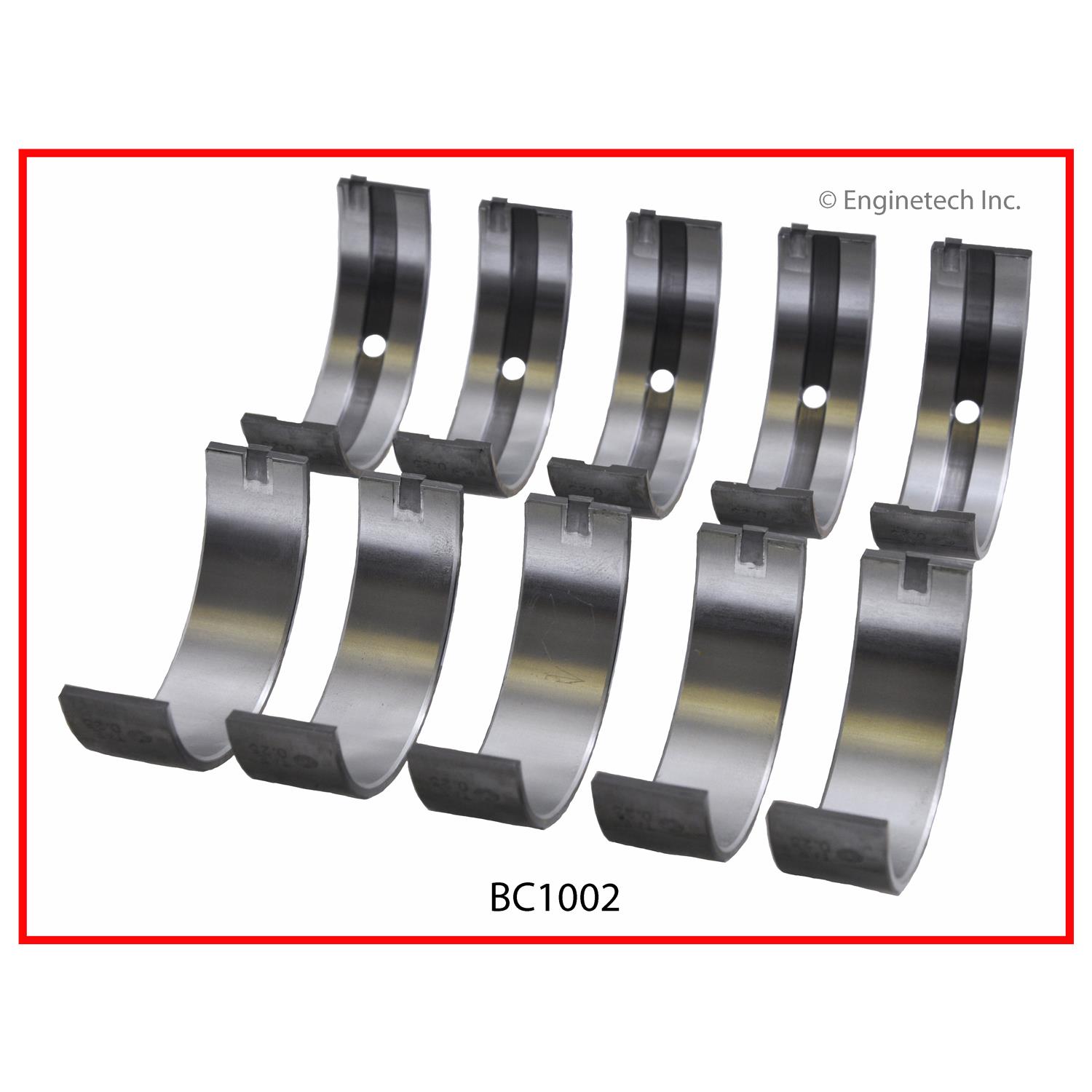 Enginetech Engine Full Crankshaft Main Bearing Set - BC1002.25