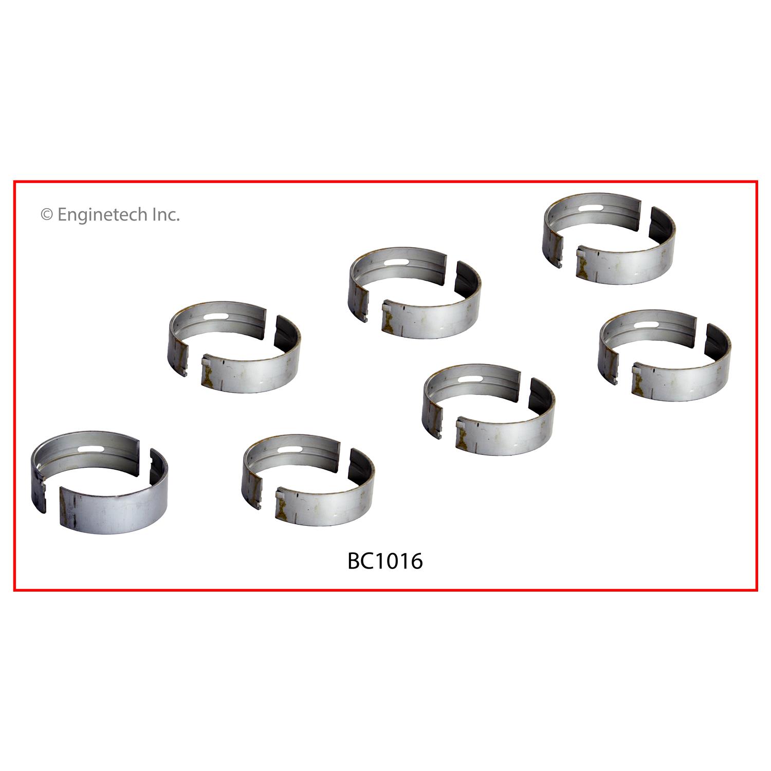 Enginetech Engine Full Crankshaft Main Bearing Set - BC1016STD