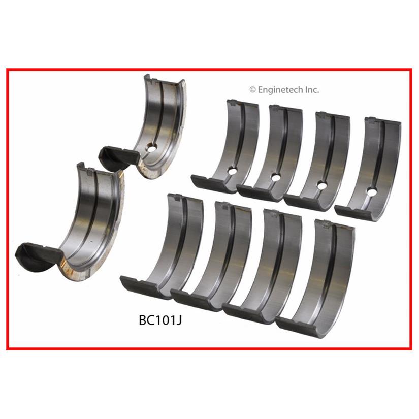Enginetech Engine Full Crankshaft Main Bearing Set - BC101J020