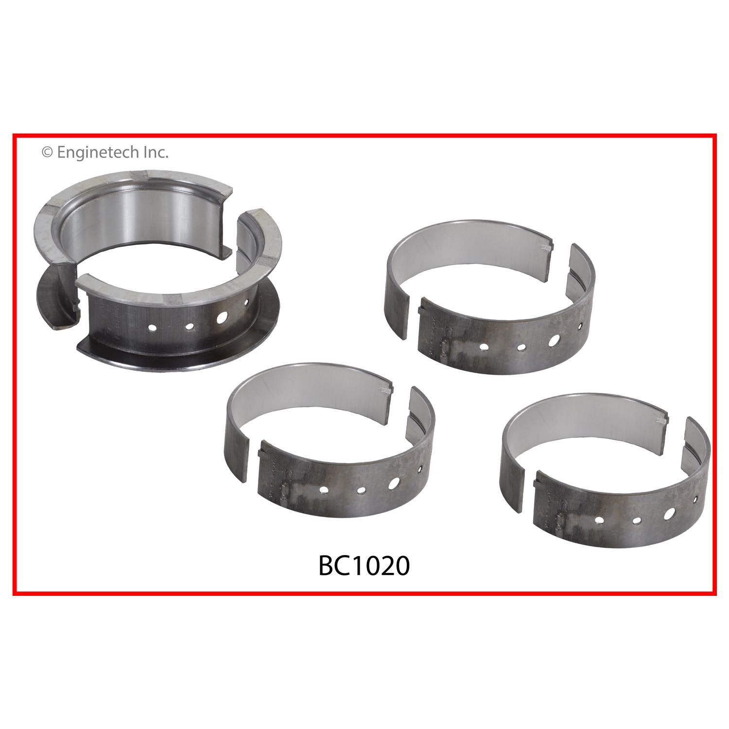 Enginetech Engine Full Crankshaft Main Bearing Set - BC1020.50