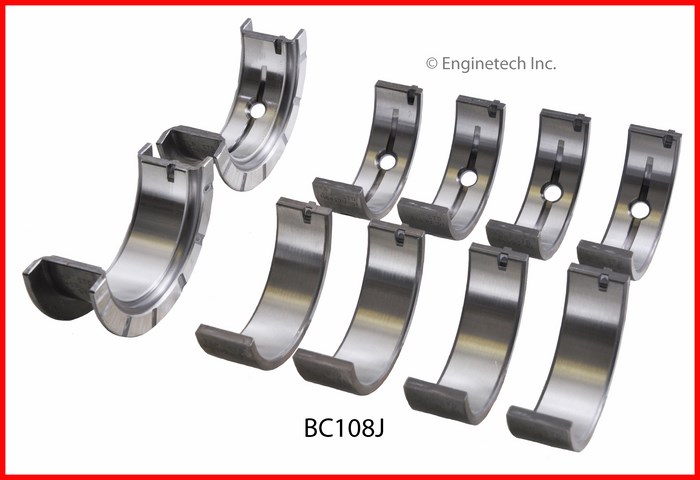 Enginetech Engine Full Crankshaft Main Bearing Set - BC108J010