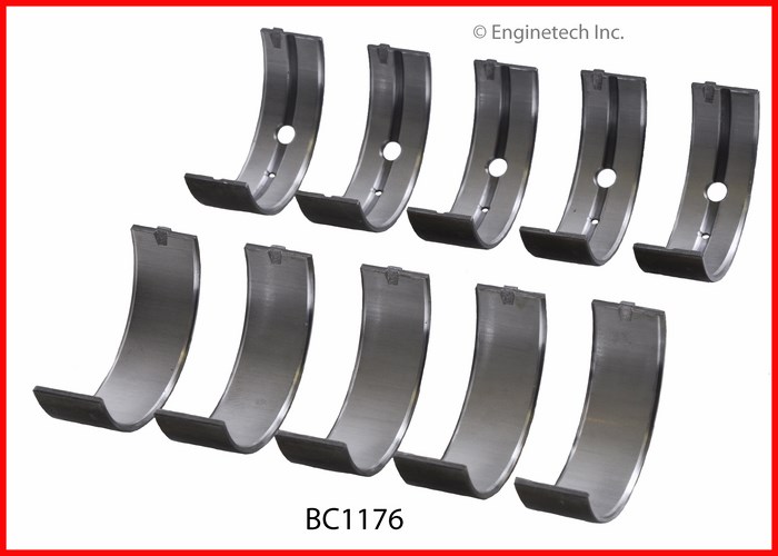 Enginetech Engine Full Crankshaft Main Bearing Set - BC1176STD