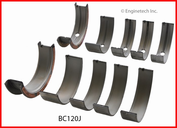 Enginetech Engine Full Crankshaft Main Bearing Set - BC120J020