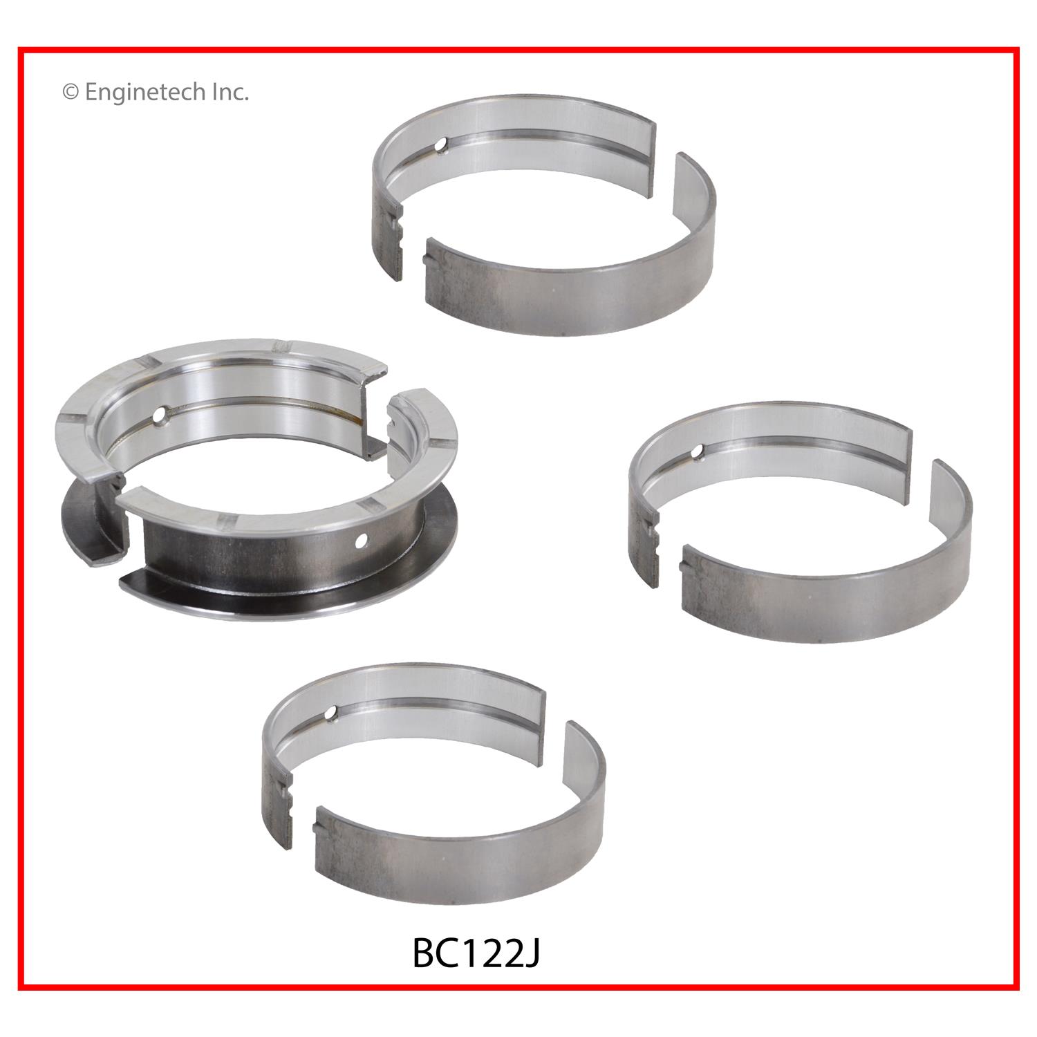 Enginetech Engine Full Crankshaft Main Bearing Set - BC122JSTD
