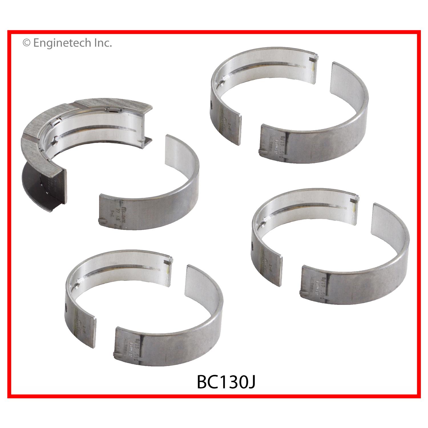 Enginetech Engine Full Crankshaft Main Bearing Set - BC130J.25