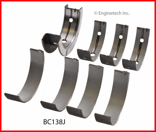 Enginetech Engine Full Crankshaft Main Bearing Set - BC138JSTD