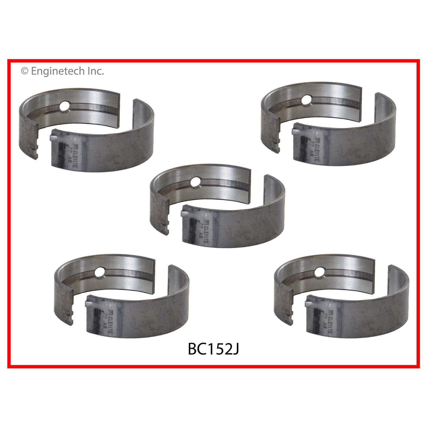 Enginetech Engine Full Crankshaft Main Bearing Set - BC152JSTD