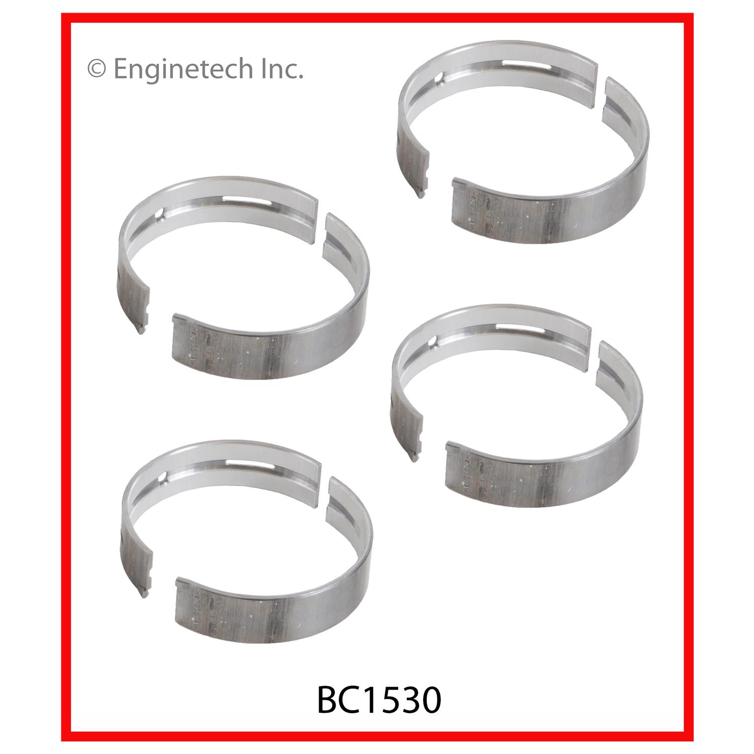 Enginetech Engine Full Crankshaft Main Bearing Set - BC1530.50