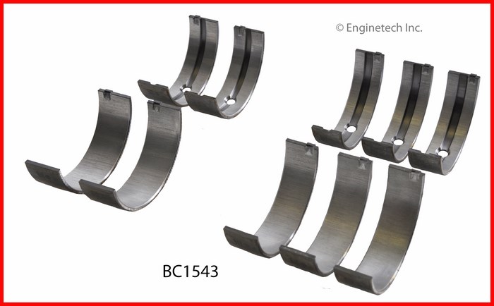 Enginetech Engine Full Crankshaft Main Bearing Set - BC1543.25