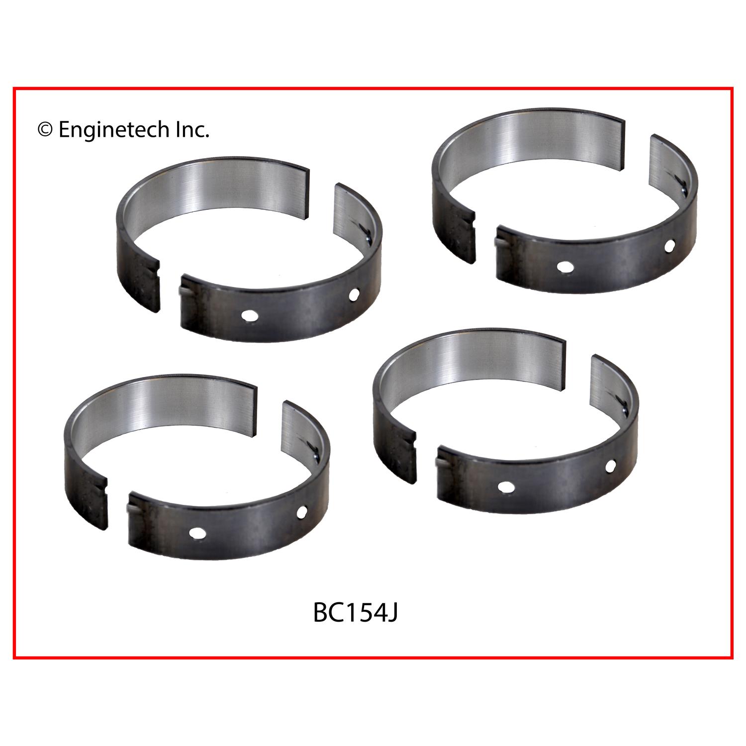 Enginetech Engine Full Crankshaft Main Bearing Set - BC154J.25