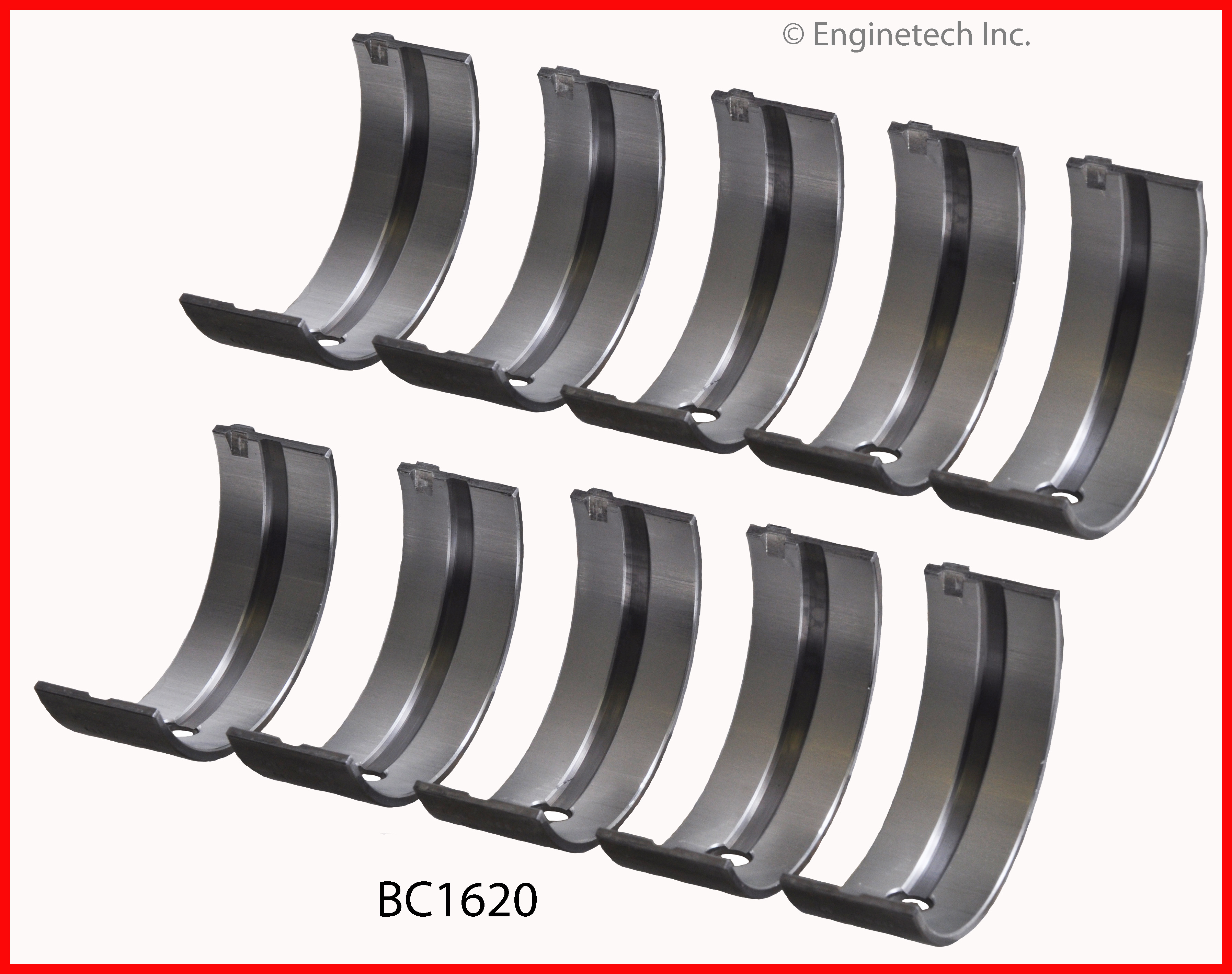 Enginetech Engine Full Crankshaft Main Bearing Set - BC1620.75