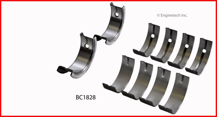 Enginetech Engine Full Crankshaft Main Bearing Set - BC1828.50