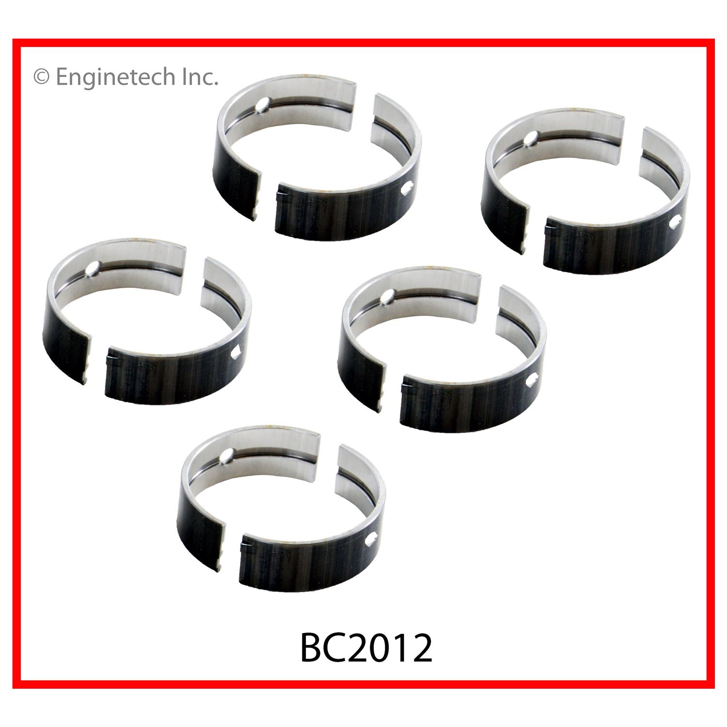 Enginetech Engine Full Crankshaft Main Bearing Set - BC2012STD