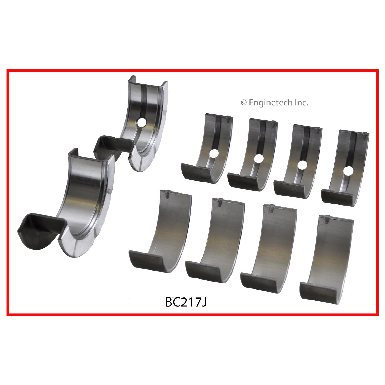 Enginetech Engine Full Crankshaft Main Bearing Set - BC217J.50