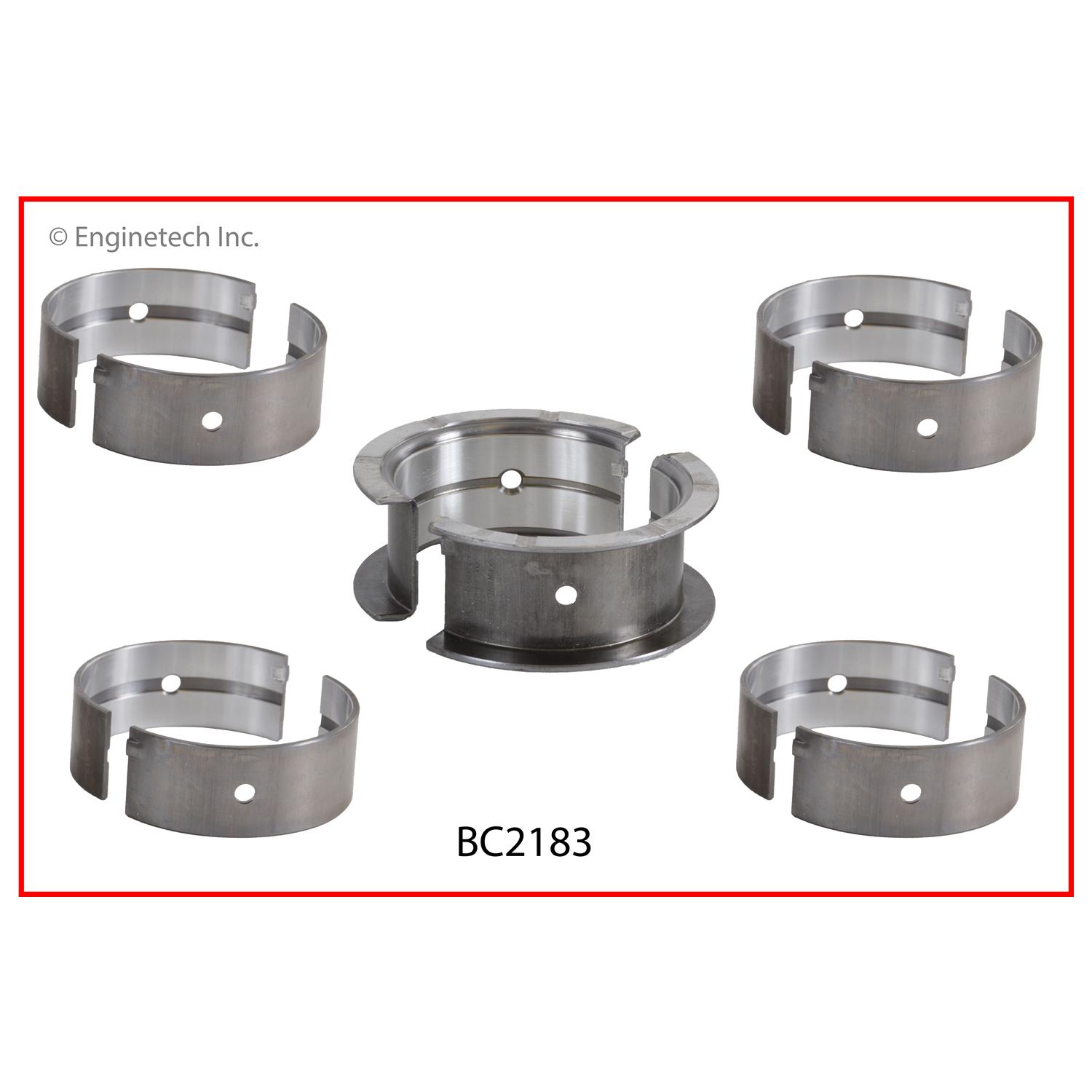 Enginetech Engine Full Crankshaft Main Bearing Set - BC2183STD