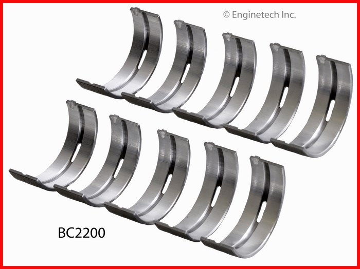 Enginetech Engine Full Crankshaft Main Bearing Set - BC2200.25