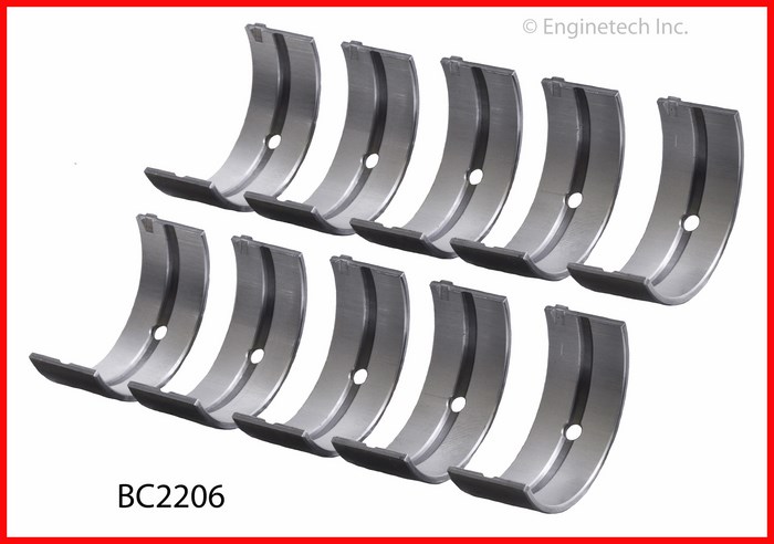 Enginetech Engine Full Crankshaft Main Bearing Set - BC2206.50