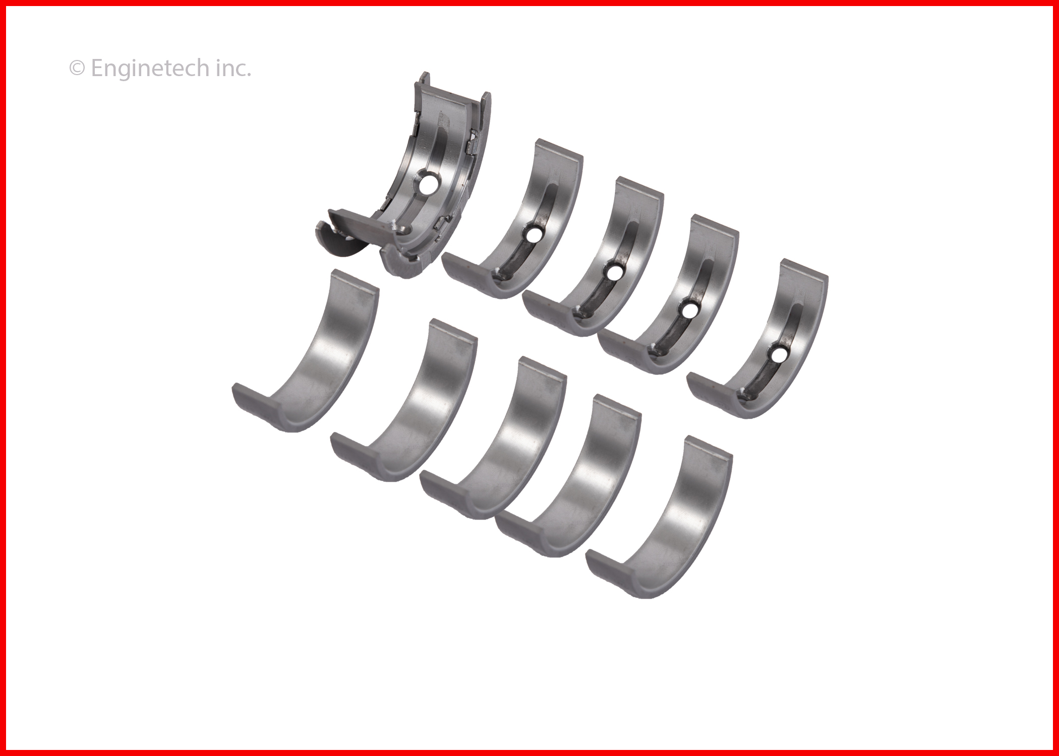 Enginetech Engine Full Crankshaft Main Bearing Set - BC265J010