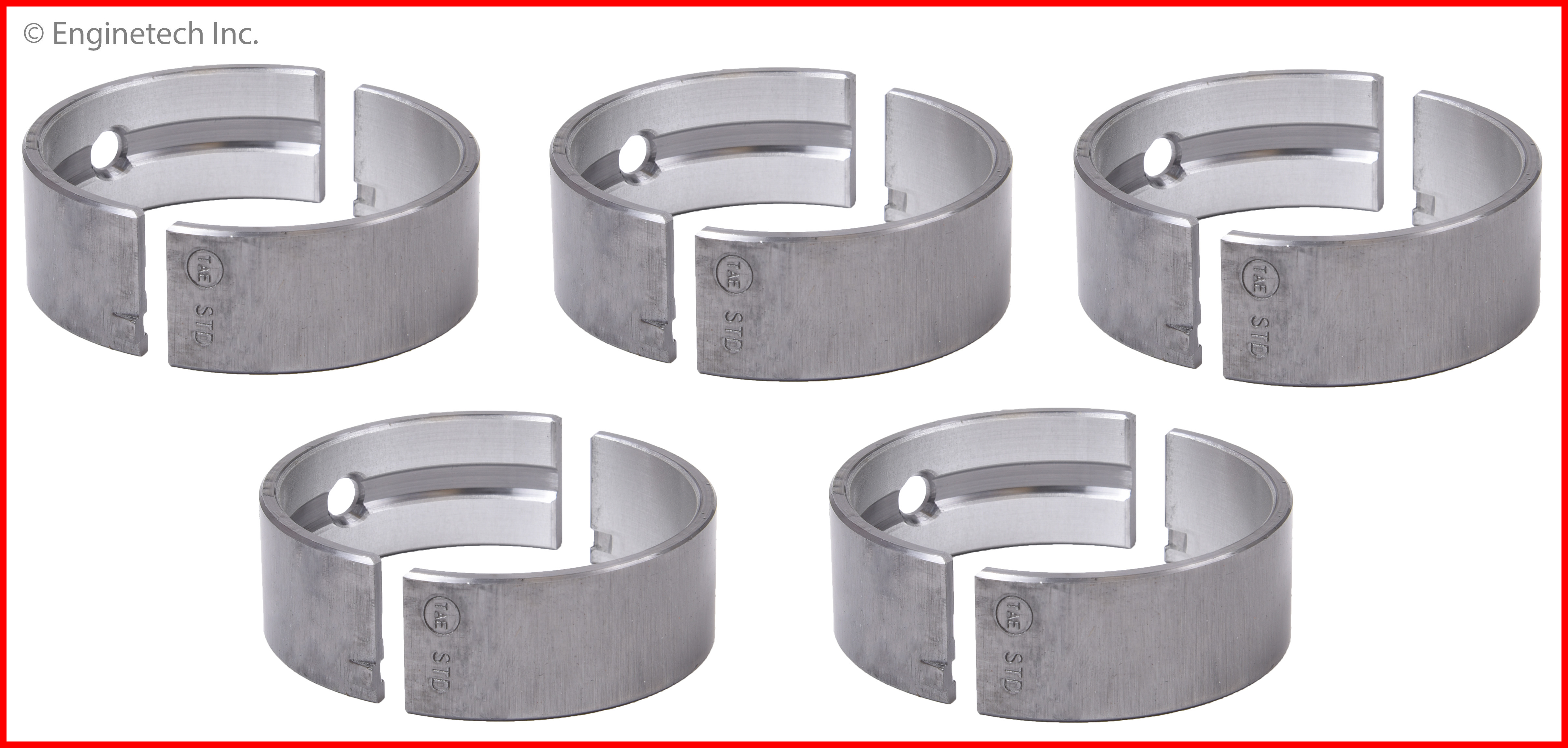 Enginetech Engine Full Crankshaft Main Bearing Set - BC3201STD
