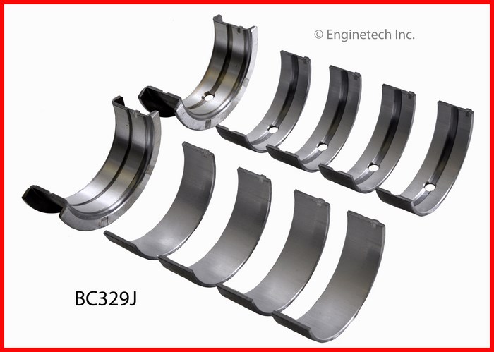Enginetech Engine Full Crankshaft Main Bearing Set - BC329J010