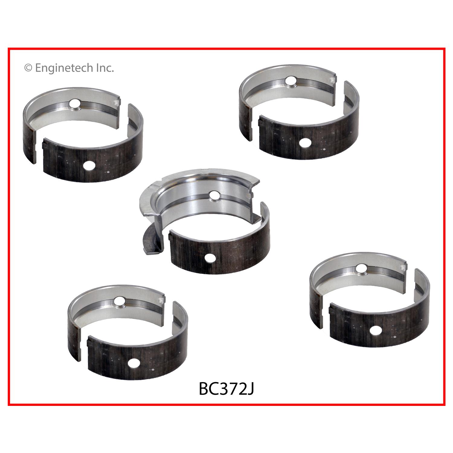 Enginetech Engine Full Crankshaft Main Bearing Set - BC372J.25
