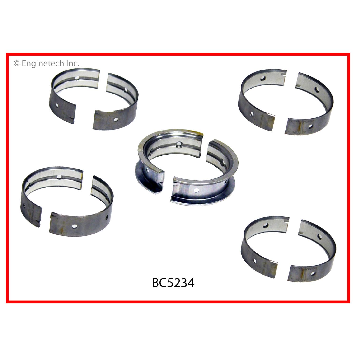 Enginetech Engine Full Crankshaft Main Bearing Set - BC5234.25