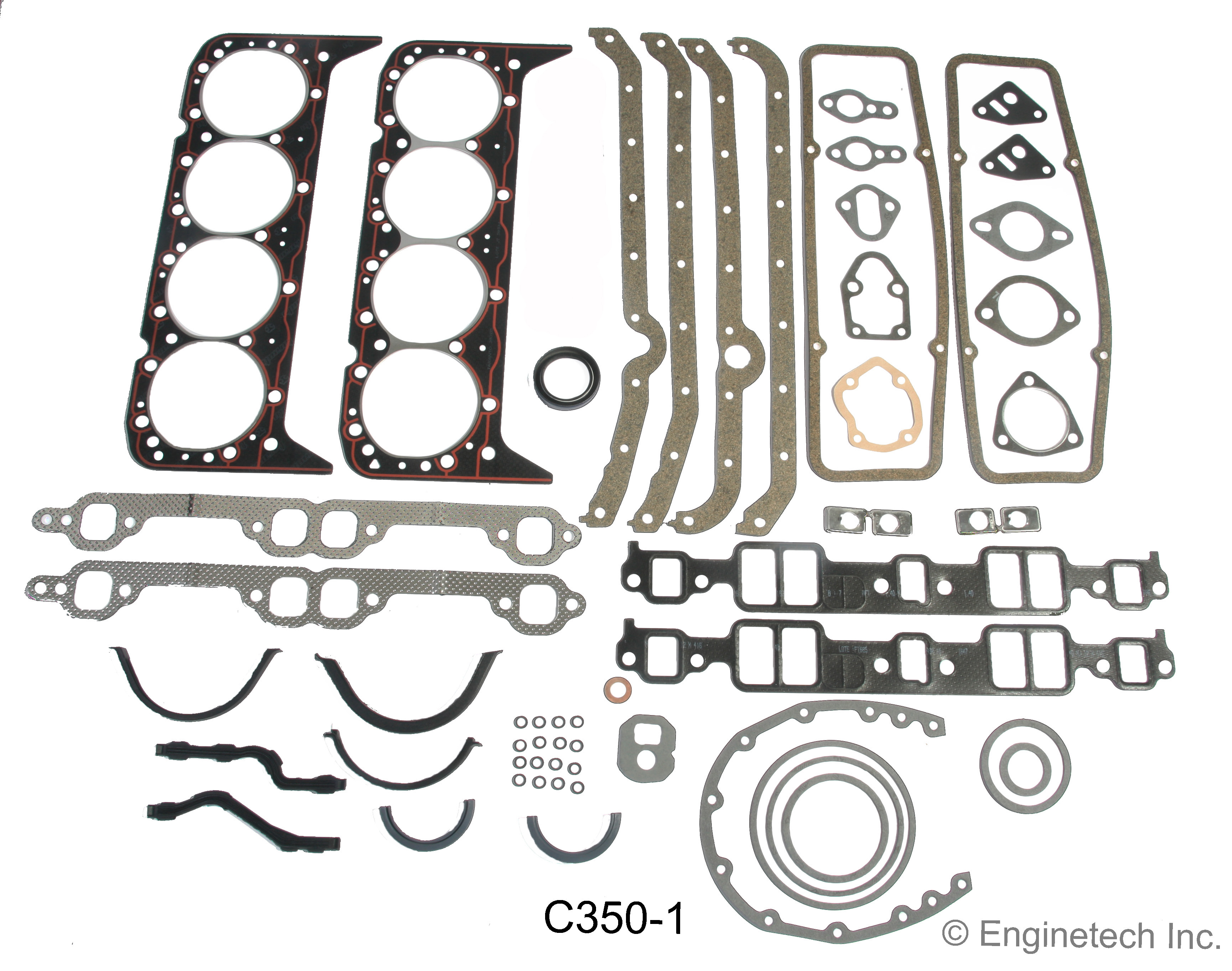 Enginetech Engine Full Gasket Set GMC / Chevrolet Car and Truck - C350-1