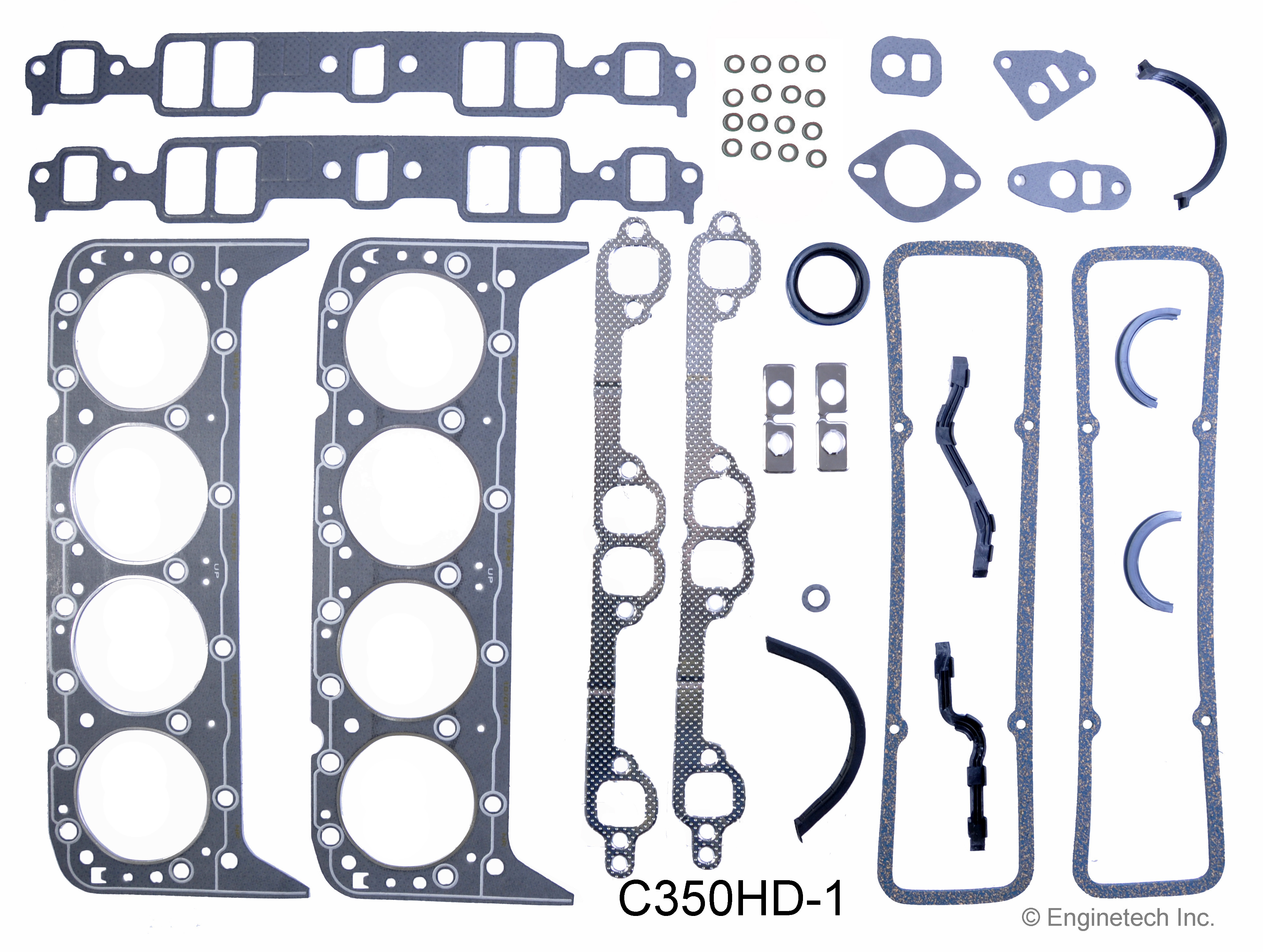 Enginetech Engine Full Gasket Set GMC / Chevrolet Car and Truck - C350HD-1