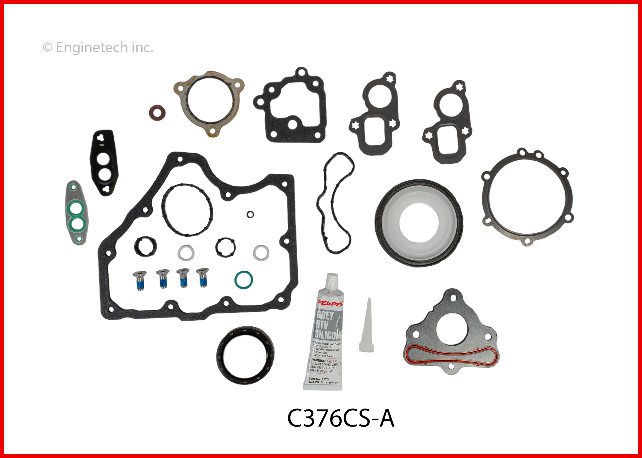 Enginetech Engine Lower End Gasket Set GMC / Chevrolet Car and Truck - C376CS-A