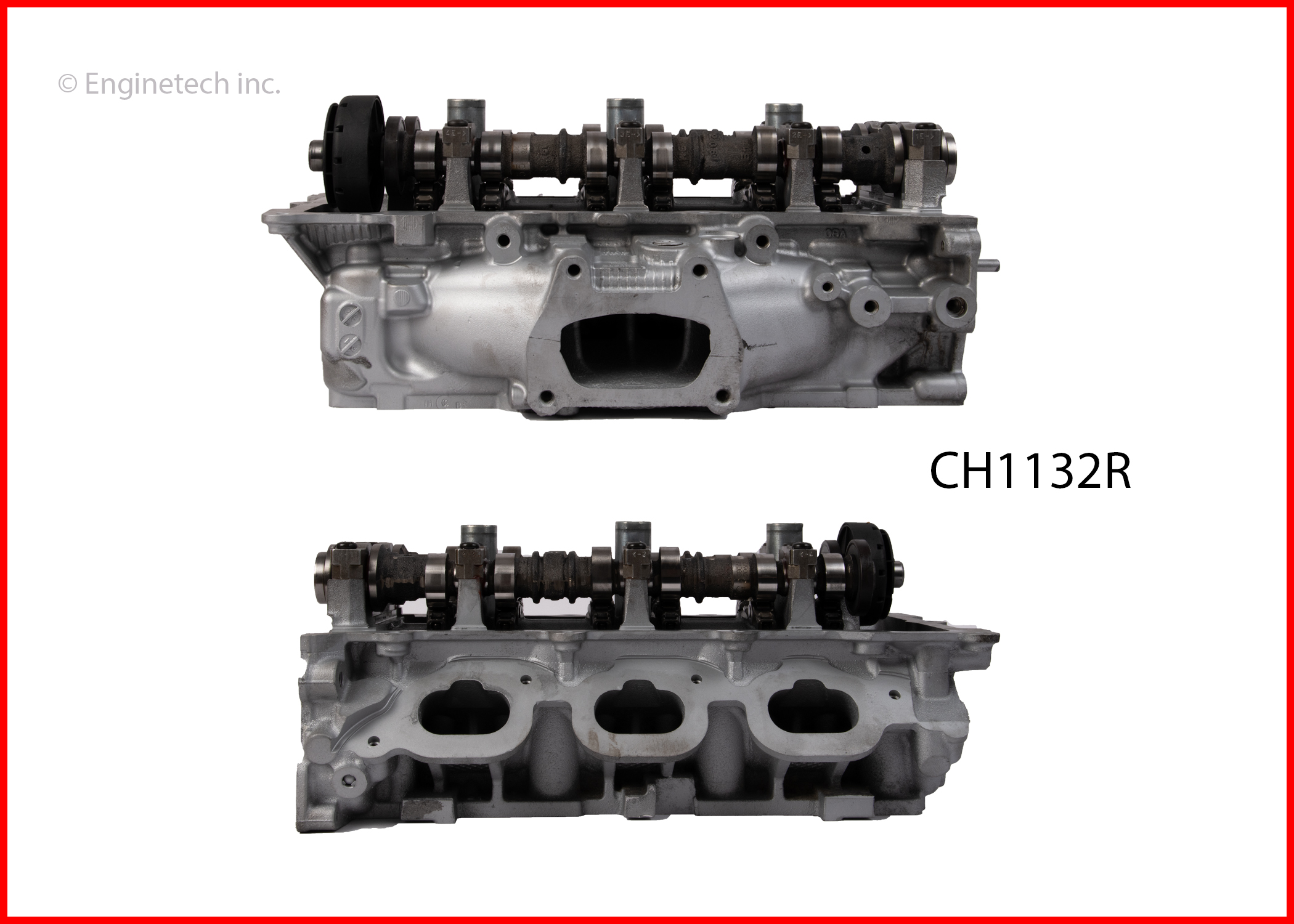Enginetech Remanufactured Engine Cylinder Head Complete - CH1132R