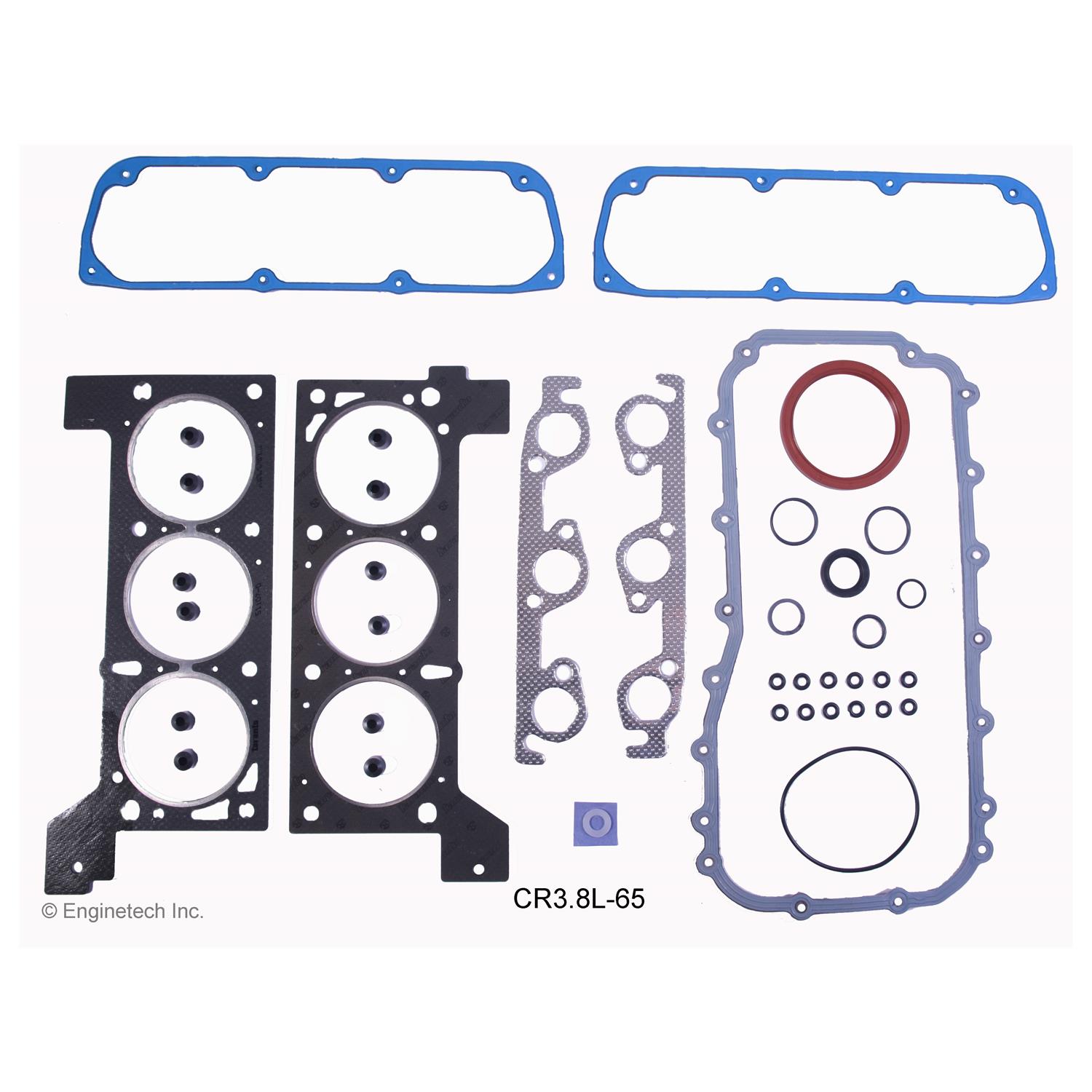 Enginetech Engine Full Gasket Set - Dodge / Chrysler Car and Truck - CR3.8L-65