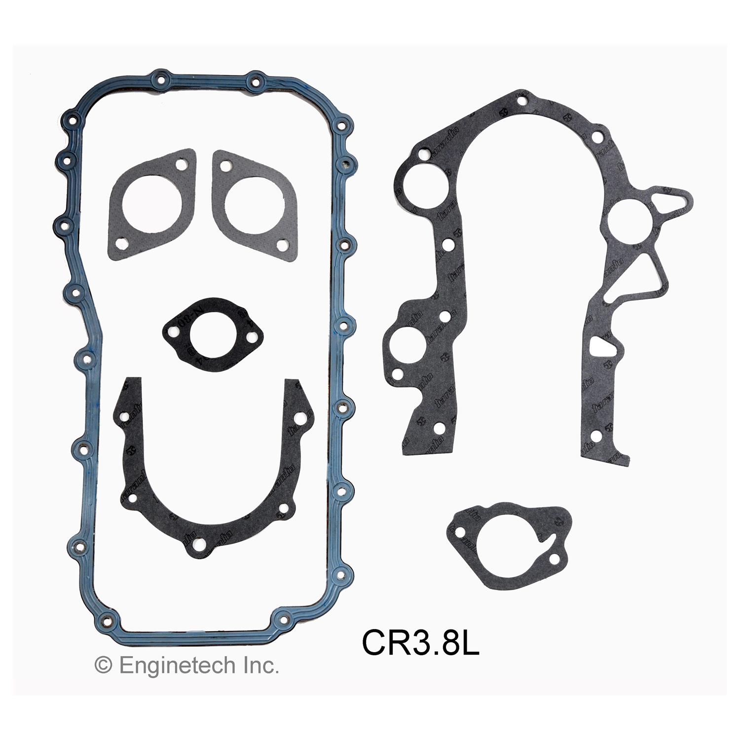 Enginetech Rebuilders Engine Full Gasket Set Dodge / Chrysler Car and Truck - CR3.8L