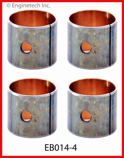 Enginetech Engine Piston Wrist Pin Bushing Set- Size Machining Required - EB014-4