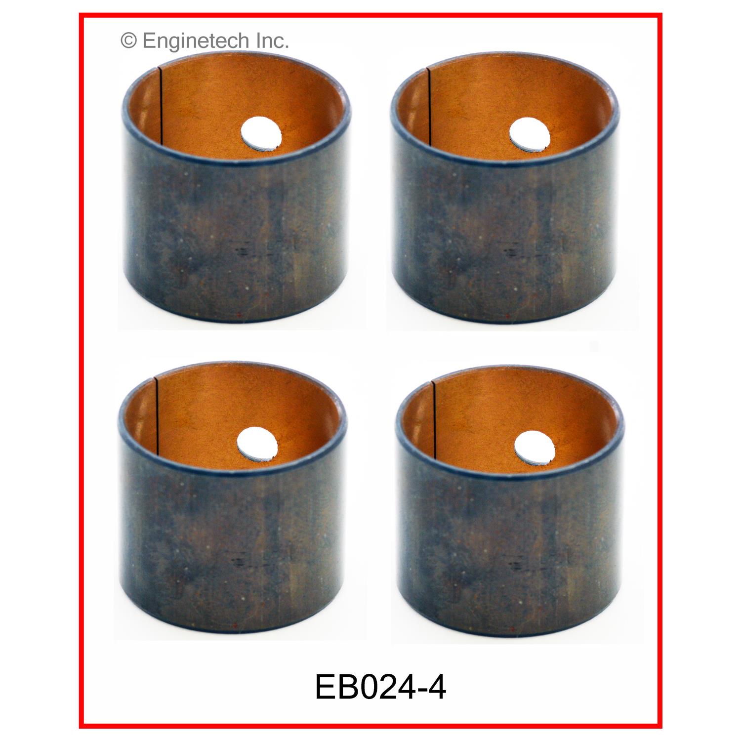 Enginetech Engine Piston Wrist Pin Bushing Set- Size Machining Required - EB024-4