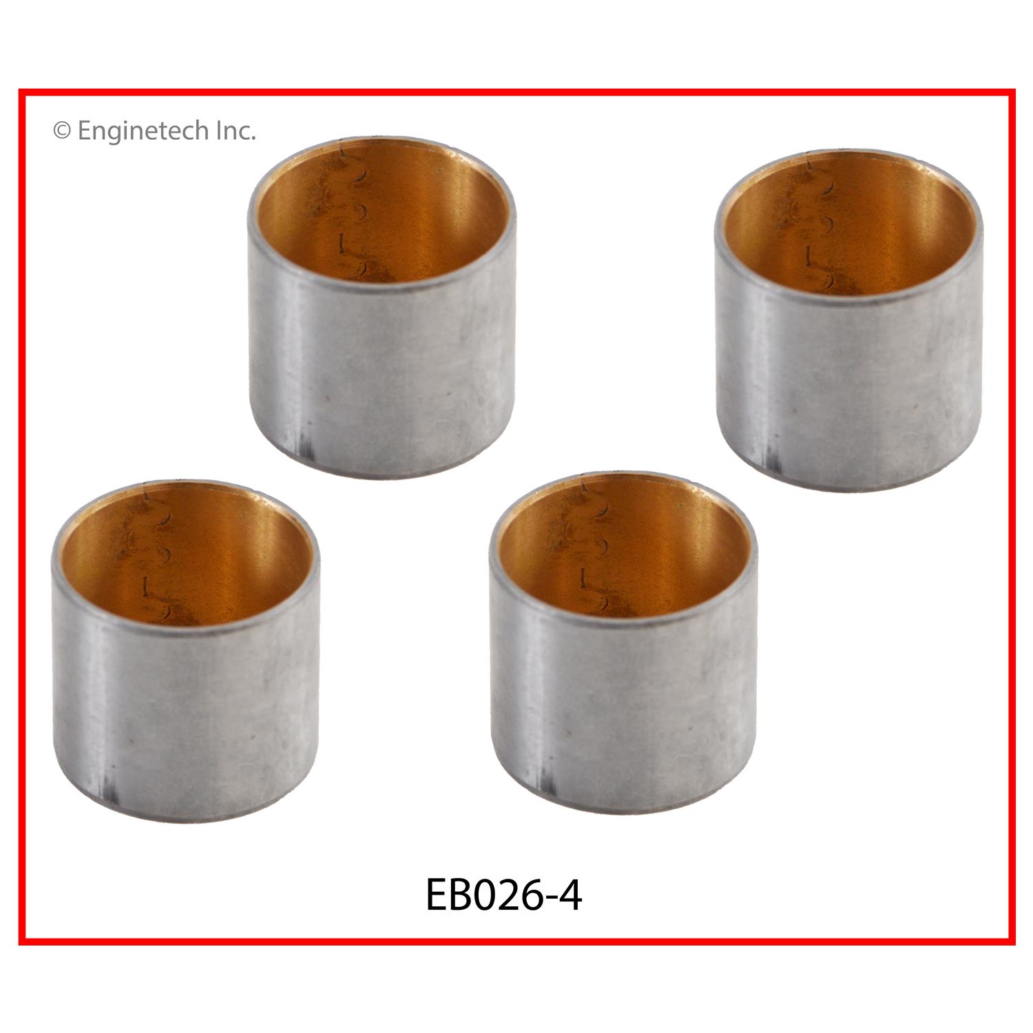 Enginetech Engine Piston Wrist Pin Bushing Set- Size Machining Required - EB026-4
