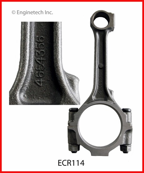 Enginetech Remanufactured Single Engine Connecting Rod with Bolts - ECR114