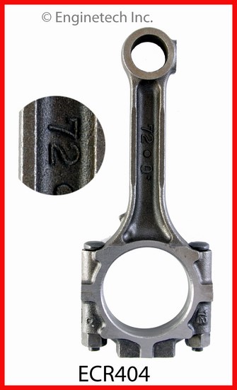Enginetech Remanufactured Single Engine Connecting Rod with Bolts - ECR404