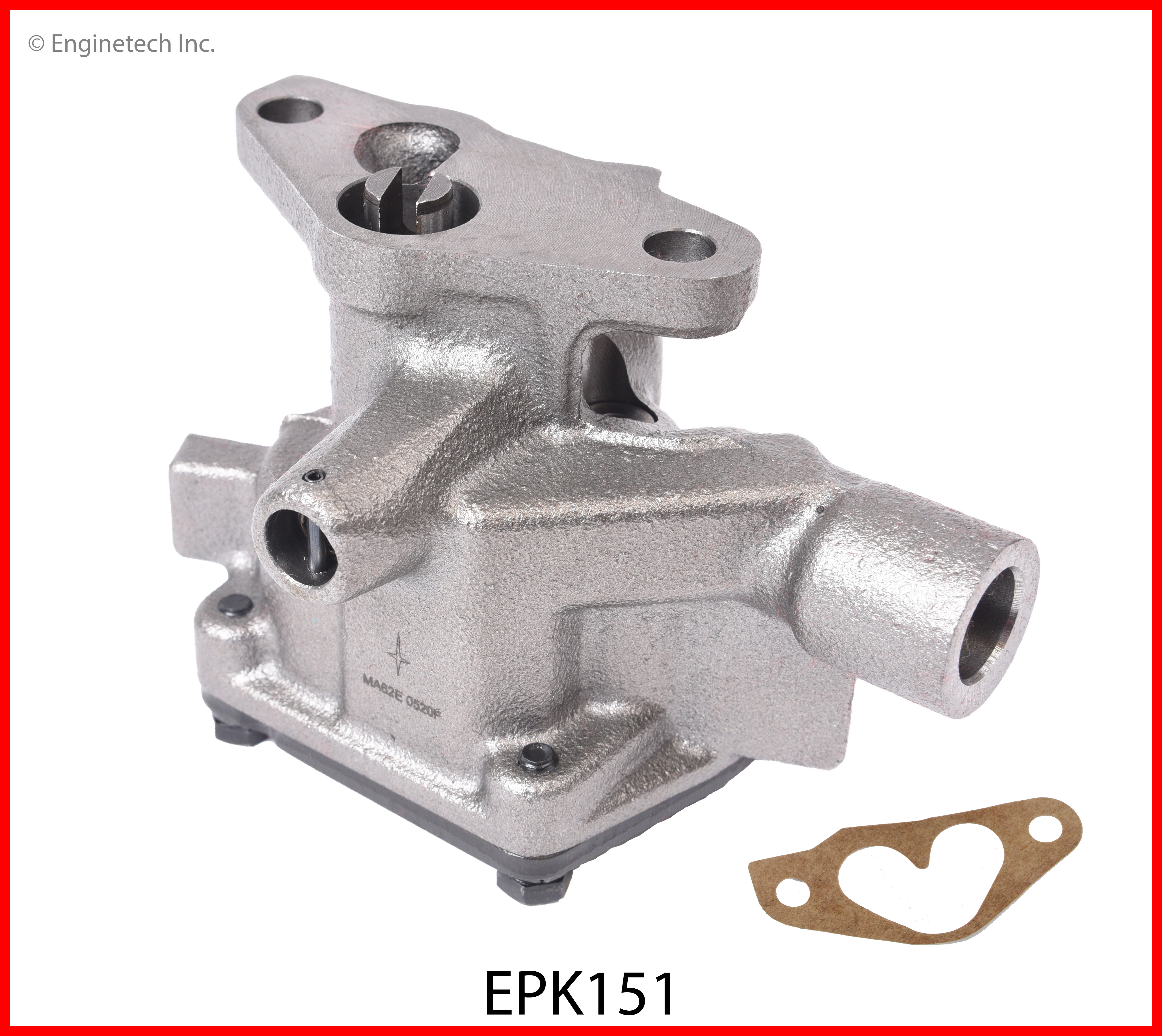 Enginetech Engine Oil Pump with Gasket- Enginetech Pressure King Brand - EPK151