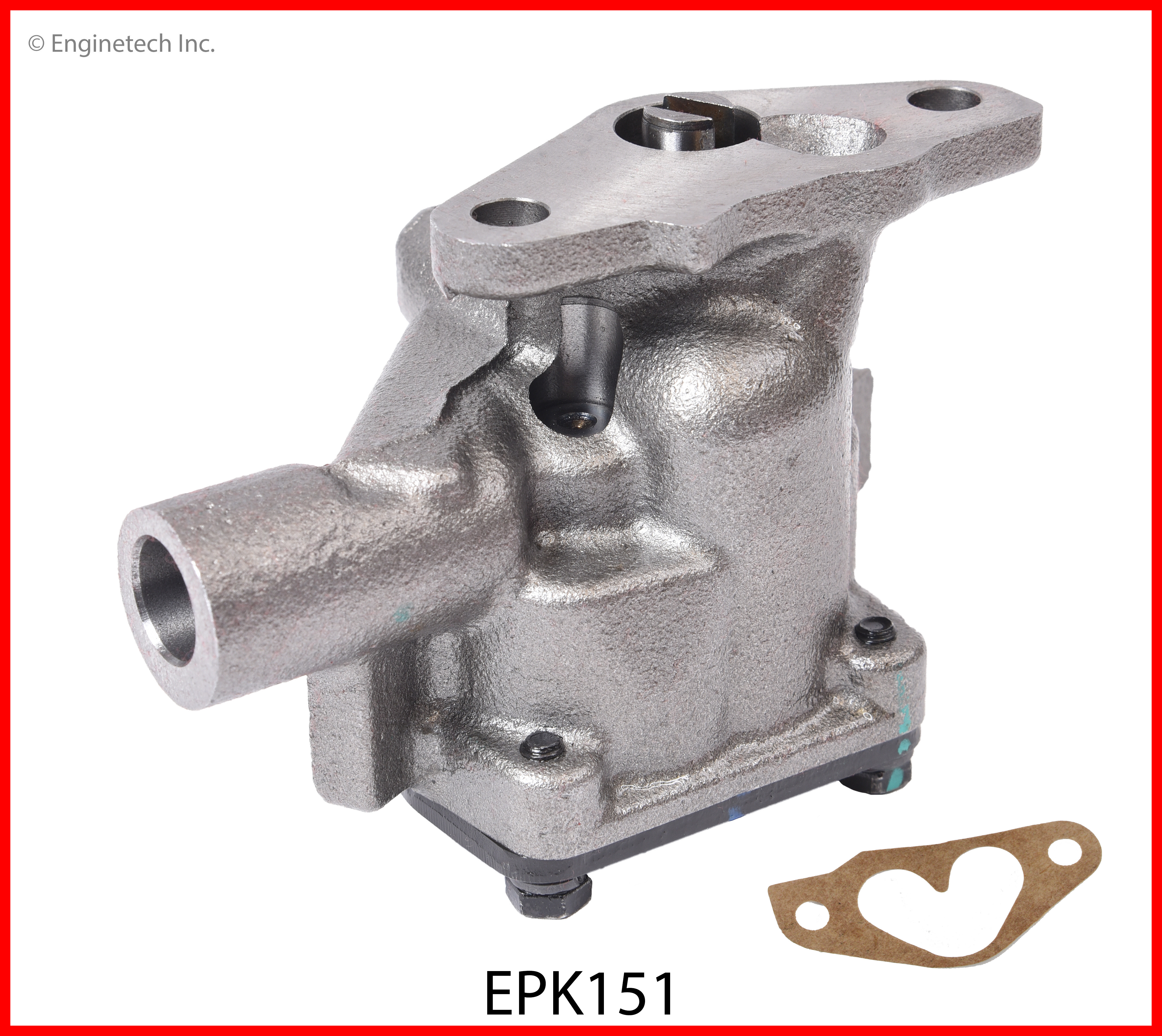 Enginetech Engine Oil Pump with Gasket- Enginetech Pressure King Brand - EPK151