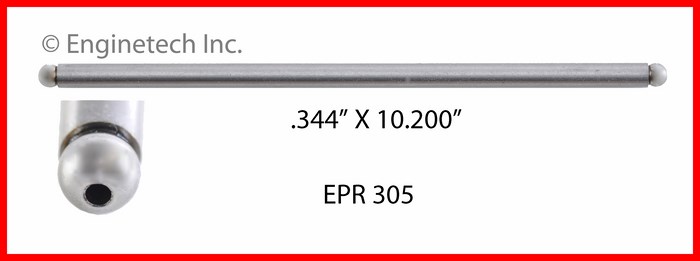 Enginetech Engine Push Rod - 4 Pack - EPR305
