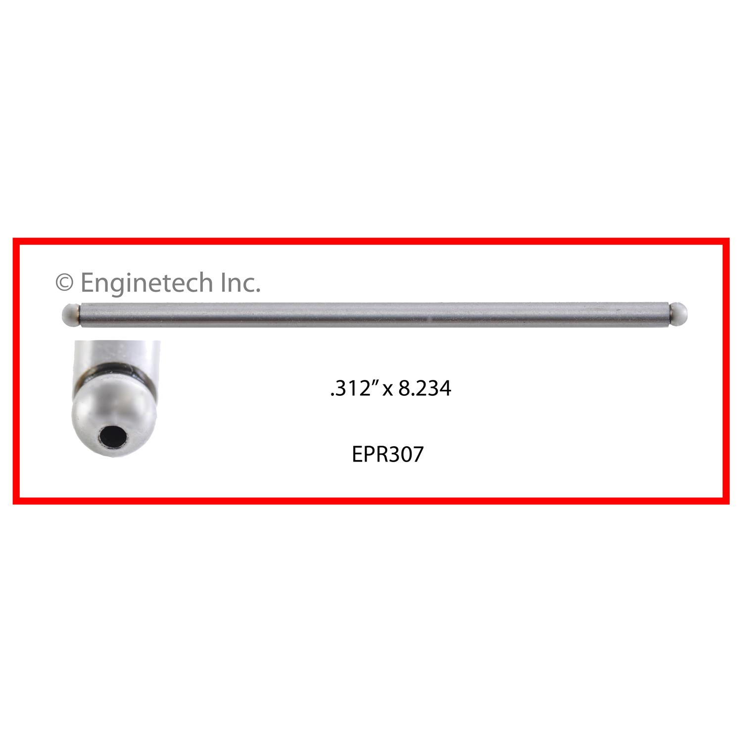Enginetech Engine Push Rod - 4 Pack - EPR307
