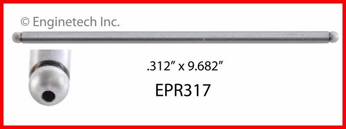 Enginetech Engine Push Rod - 4 Pack - EPR317