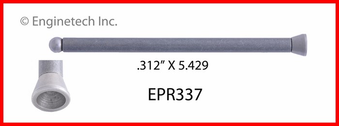 Enginetech Engine Push Rod - 4 Pack - EPR337